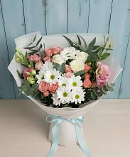 Букет цветов из:  Розы, Лизиантусы и Хризантемы #REPLACE_PRED# Воргашоре