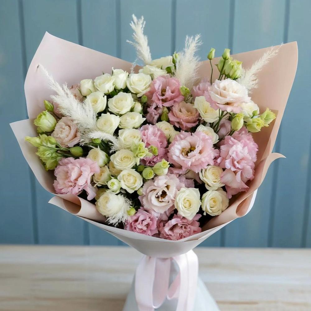 Букет цветов из: Альстромерии и Розы в Воргашоре