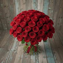 Букет 55 Красных роз Фридом #REPLACE_PRED# Воргашоре