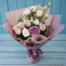 Букет цветов из:  Розы и Лизиантусы в Воргашоре