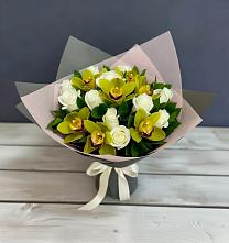 Букет цветов из:  Орхидеи и Розы в Воргашоре