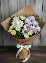 Букет цветов из:  Хризантемы и Розы в Воргашоре