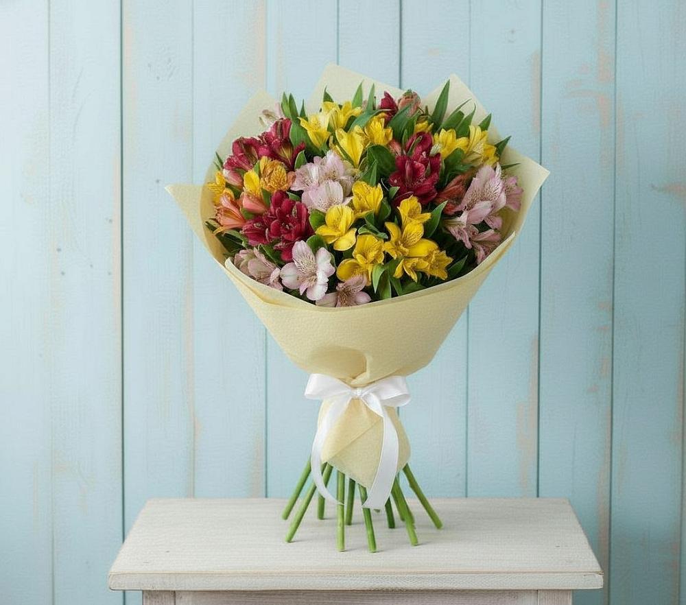 Букет цветов из: Альстромерии в Воргашоре