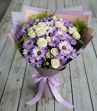 Букет цветов из:  Хризантемы и Розы в Воргашоре